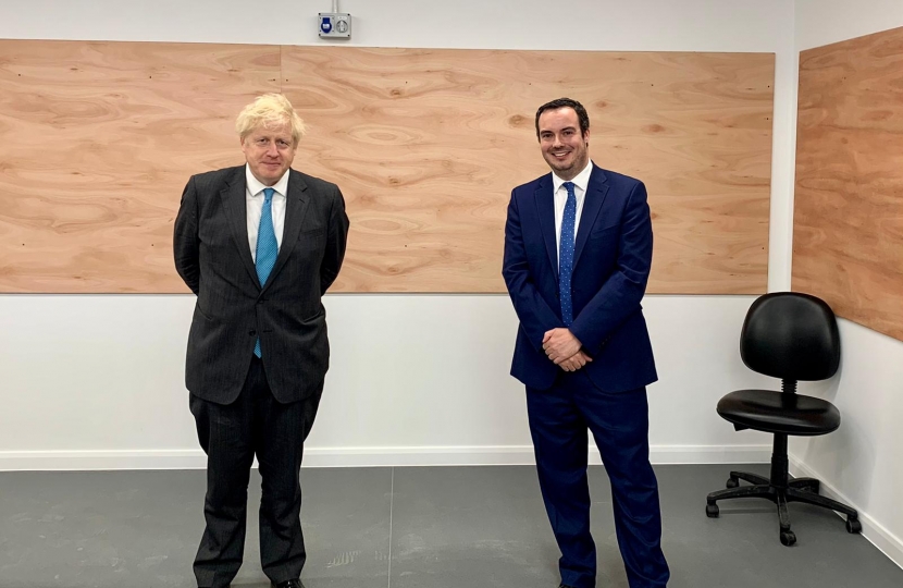Boris Johnson and Simon Jupp