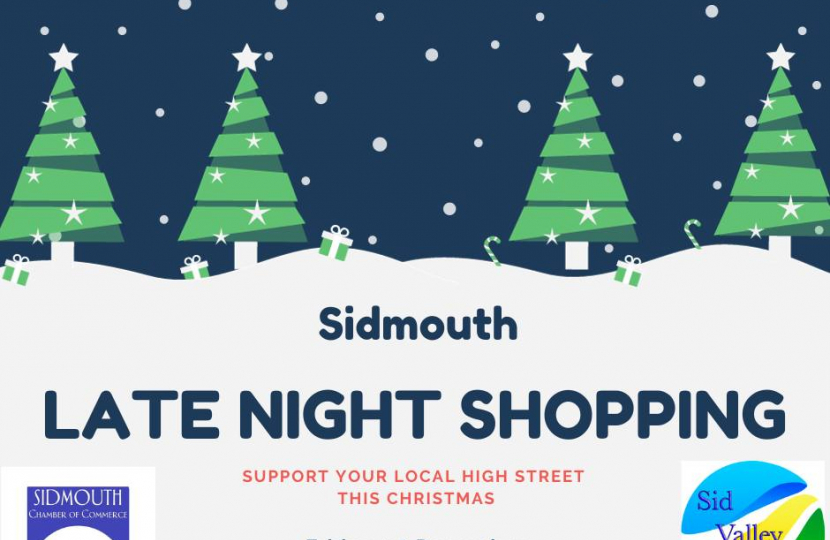 Sidmouth late night shopping