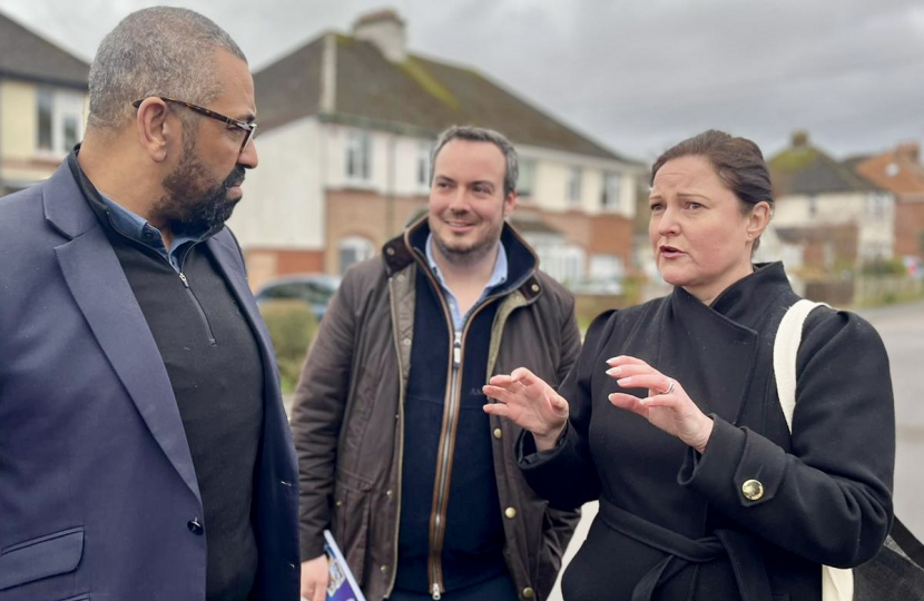 Simon Jupp MP, Home Secretary James Cleverly MP, and Police & Crime Commissioner Alison Hernandez in Sidmouth.jpg (211.17 KB)