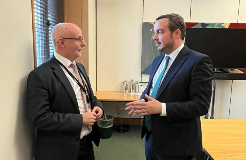 Simon Jupp MP with James McNeillie